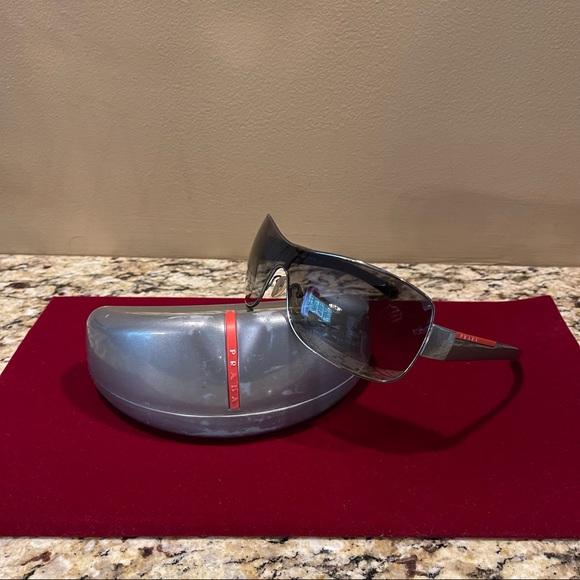 Prada SPS57G Shield Sunglasses - Picture 3 of 8